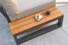 Nowoczesny komplet wypoczynkowy aluminiowy SOHO Relax antracyt / poduszki Carbon