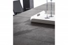 Aluminiowy ciemnoszary stół na taras z blatem ceramicznym KRION 205-265