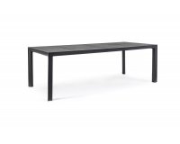 Aluminiowy stół na taras 220 cm ciemnoszary blat ceramiczny MASON bizzotto