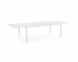 Biały aluminiowy stół ogrodowy rozkładany 200-300 cm EGIL bizzotto