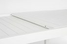 Rozsuwany biały aluminiowy stół ogrodowy HILDE 200-300 bizzotto