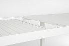 Rozsuwany biały aluminiowy stół ogrodowy HILDE 200-300 bizzotto