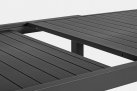 Rozsuwany ciemnoszary aluminiowy stół ogrodowy HILDE 200-300 bizzotto