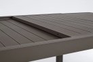 Rozsuwany kawowy aluminiowy stół ogrodowy HILDE 200-300 bizzotto