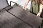 Kawowy stół ogrodowy rozsuwany 135-270 aluminiowy PELAGIUS bizzotto