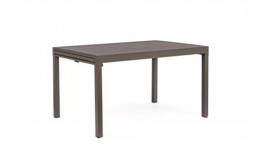 Kawowy stół ogrodowy rozsuwany 135-270 aluminiowy PELAGIUS bizzotto