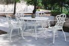 Okrągły stół aluminiowy o śr. 110 biały VICTORIA bizzotto