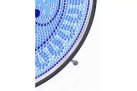 Okragły stolik śr. 60 cm z blatem niebieskim ceramicznym BISANZIO bizotyo