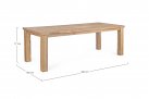 Stół ogrodowy teak 240x100 BOUNTY bizzotto