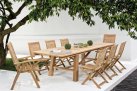 Rozkładany stół ogrodowy teak premium 220-300 MARYLAND bizzotto