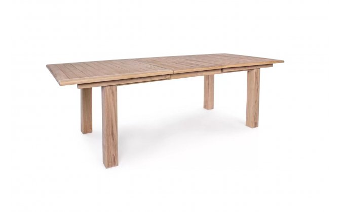 Rozkładany stół ogrodowy na taras teak premium MARYLAND 140-240 bizzotto