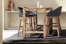 Wysoki stół barowy z drewna teak recykling MARICRUZ bizzotto
