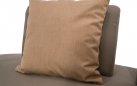 Ekskluzywny zestaw ogrodowy CALIDAD elegancka sofa, fotel i hocker z poduszkami Sunbrella