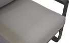 Meble ogrodowe aluminiowe ciemnoszare BELEZZA 