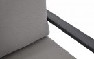 Meble ogrodowe aluminiowe ciemnoszare BELEZZA 