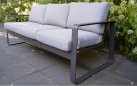 Sofa ogrodowa aluminiowa ciemnoszara BELEZZA 