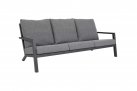 Aluminiowa sofa wypoczynkowa ogrodowa antracyt DOWN TOWN na nowoczesny taras