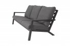 Aluminiowa sofa wypoczynkowa ogrodowa antracyt DOWN TOWN na nowoczesny taras