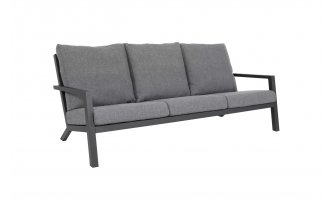 Aluminiowa sofa wypoczynkowa ogrodowa antracyt DOWN TOWN na nowoczesny taras