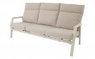 Sofa ogrodowa 3-osoboowa jasnobeżowa OHIO pochylane oparcia