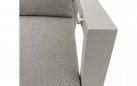 Sofa ogrodowa 3-osoboowa jasnobeżowa OHIO pochylane oparcia