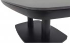 Stolik ogrodowy grafitowy z kamiennym blatem 135x83x51/72 cm  