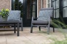 Fotel ogrodowy aluminiowy z pochylanym oparciem antracyt OHIO 