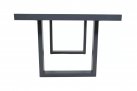 Wysoki stolik kawowy 140x85x67 cm ciemnoszary 140x80 Prato