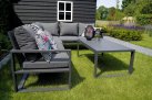 Aluminiowy narożnik ogrodowy ciemnoszare aluminium PINA COLADA