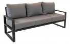 Aluminiowa sofa wypoczynkowa na taras szara PINA COLADA | sklep Dekkor