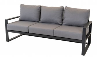Aluminiowa sofa wypoczynkowa na taras szara PINA COLADA | sklep Dekkor