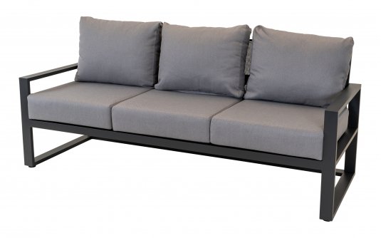Aluminiowa sofa wypoczynkowa na taras szara PINA COLADA | sklep Dekkor Aluminiowa sofa wypoczynkowa na taras szara PINA COLADA | sklep Dekkor