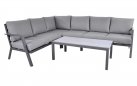 Narożnik aluminiowy ciemnoszary na taras 199x258 cm MARAH