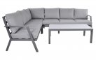 Narożnik aluminiowy ciemnoszary na taras 199x258 cm MARAH