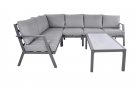 Narożnik aluminiowy ciemnoszary na taras 199x258 cm MARAH