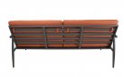 Czerwony HARPER zestaw wypoczynkowy ogrodowy sofa 2‑osobowa, 2 fotele, stolik, aluminium 