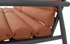 Czerwony HARPER zestaw wypoczynkowy ogrodowy sofa 2‑osobowa, 2 fotele, stolik, aluminium 