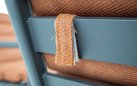 Czerwony HARPER zestaw wypoczynkowy ogrodowy sofa 2‑osobowa, 2 fotele, stolik, aluminium 