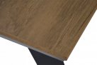 Komplet stołowy piknikowy ze zintegrowanymi ławkami aluminiowy antracyt blat teak AREZZO