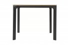 Kwadratowy stół ogrodowy aluminium antracyt blat kompozyt teak AREZZO 90x90