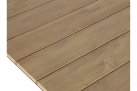 Kwadratowy stół ogrodowy aluminium antracyt blat kompozyt teak AREZZO 90x90