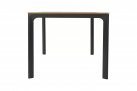 Prostokątny stół ogrodowy aluminiowy antracyt blat kompozyt teak 200x90 AREZZO