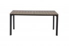 stół ogrodowy aluminiowy ciemnoszary 160x90 blat kompozyt AREZZO