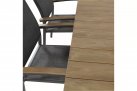 Zestaw obiadowy dla 6 osób aluminium kompozyt i tekstylina AREZZO 160x90
