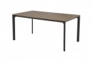 stół ogrodowy aluminiowy ciemnoszary 160x90 blat kompozyt AREZZO