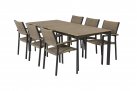 Zestaw stołowy aluminiowo-kompozytowy ogrodowy AREZZO technorattan