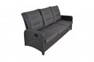 Sofa ogrodowa ciemnoszara technorattan SOHO FORTE