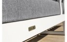 Modułowy narożnik ogrodowy aluminiowy biały teak MATISSE 4SO
