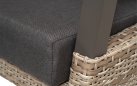 Narożnik ogrodowy taupe aluminiowy z technorattanem TREVISO z wysokimi oparciami