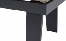 Narożnik ogrodowy ESTORIL aluminiowy 6‑osobowy – aluminium antracyt, poduszki Olefin beżowe